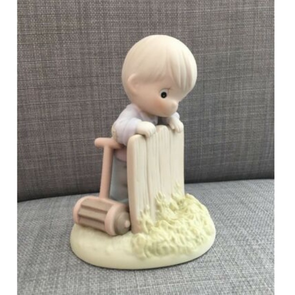 It May Be Greener But...Cut Mowing Boy - Picture 1 of 2